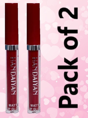 LARA KOSSLER Twin Maroon Lipstick Set – Liquid Matte(MAROON, 10 ml)