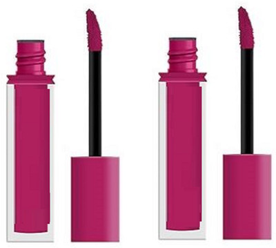Luipui Amazing matte finish long lasting pink lipstick for matte look pack of 2(Pink, 14 ml)