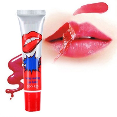 ADJD Peel off lipstick lip gloss waterproof lipstick red(RED, 15 g)