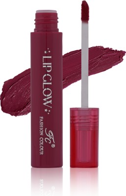 FASHION COLOUR Pretty Lip Glow Liquid Lipstick 16H Wear(Deep Plum 05, 3 ml)