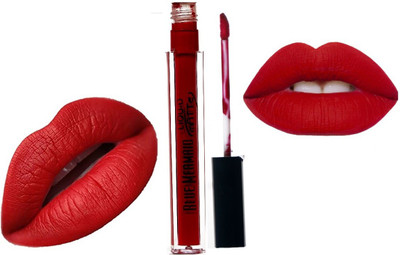 BLUEMERMAID Non-Transfer & Smudge Proof Red Liquid Matte Lipstick(RED, 6 ml)