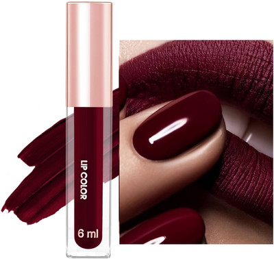 MYEONG Ultra HD Lip Mousse Matte Longwearing Stay Waterproof Liquid Matte Lipstick(Deep Maroon, 6 ml)