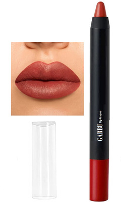 GABBU Matte Long Stay Non Transfer Matte Crayon Lipstick(coral brown, 3.5 g)