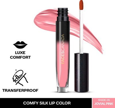 FACES CANADA fy Silk Lip Color I Mberry Oil, Luxe Comfort, No Dryness(Jovial Pink 05, 3 ml)