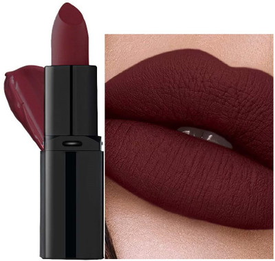 luzimaisa 3D Maroon Shade Highly Pigmented Ultra Matte Long Lasting Lipstick(Chestnut, 5 g)