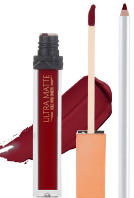 GABBU Ultra Matte Lipstick with soft & smooth matte lip liner(MAROON, 10 ml)
