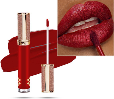 YAWI Highly Pigmented Water Proof Matte Liquid Lipstick For Woman(Chilli Red, 7 ml)