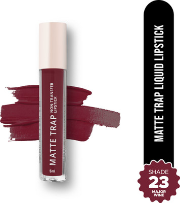 Hilary Rhoda Matte Trap Liquid Lipstick |Non-Transfer & Waterproof Lipstick |8-Hour Long Stay(Major wine, 5 ml)