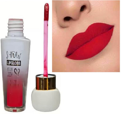 Luipui red matte liquid lipstick pack of 1 waterproof and awesome(red, 6 ml)