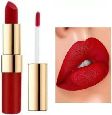 Luipui waterproof matte lipstick amazing new red for dark lips pack of 1(red, 6 g)