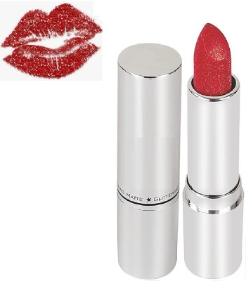 manasona Shimmer & Glitter Lipstick For All Womens(Red, 3.8 g)