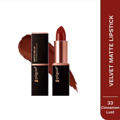 Pilgrim Matte Bullet Lipstick Intense Colour Transferproof & Smudgeproof(Cinnamon Lust -19, 4.2 g)