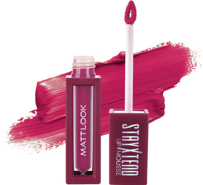 MATTLOOK Stayxtend Lip Mousse Enriched With Vitamin E & Non Sticky(18 Deep Magenta, 4 ml)