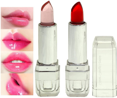 manasona GEL color change lipstick waterproof non transfer 24 hrs Candy(Pack of: 2, 7.2 g)
