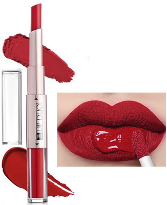 Emijun 2 in 1 Matte And Liquid Lipstick(RED, 12 ml)