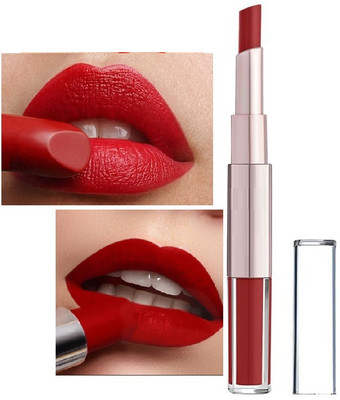 YAWI Matte Lips 2 IN 1 Long Lasting Gloss Matte Lipstick(Red Cherry, 7 ml)