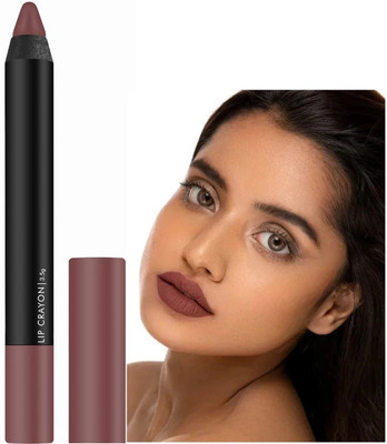 DARVING Super Stay Non Transfer Crayon Matte Finish Lip Colour Waterproof(chocobar, 3.5 g)