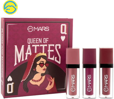 MARS Queen of Mattes Liquid Lipsticks | PLUMS & MAROONS | Intense Pigmentation(PLUMS & MAROONS, 13.5 ml)