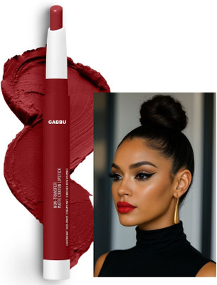 GABBU Long-Stay | Lightweight | Matte Lipstick for Women(BRICK RED, 3.5 g)