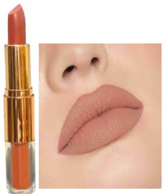Luipui light brown 2 in 1 matte lipstick trending waterproof 6 (g)(brown, 6 g)