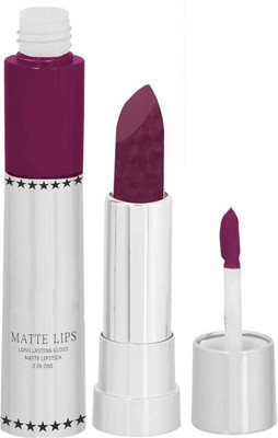 Latixmat Kiss Proof 2 In 1 Dual Sided Lipstick(Wine, 8 g)