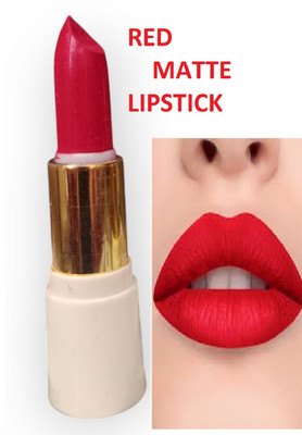 Luipui red matte finish lipstick pack of 1 long lasting awesome waterproof(red, 6 g)