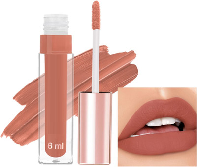 AFARAXIA Matte finish Smudge Proof & Kiss Proof Lipstick(brown, 6 ml)