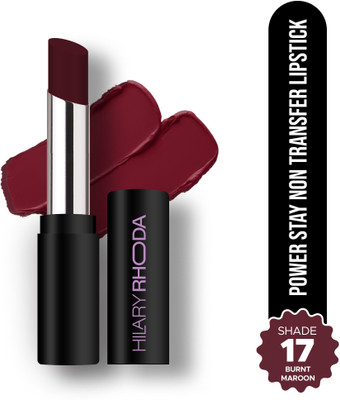 Hilary Rhoda Power Stay Non Transfer Lipstick | Infused with Vitamin E & Shea Butter(Shade-17, 3.2 g)