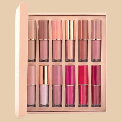 STARTIPS Long Lasting & Liquid Matte Lipstick Set Of 12 (Style5)(Multicolour, 10 ml)