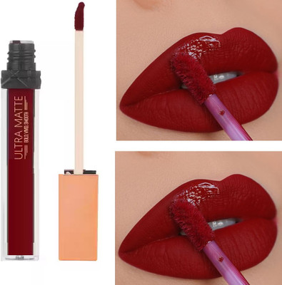 Jiwoo MATTE FINISH RED LIPSTICK LONG LASTING AND WATERPROOF LIPSTICK(RED, 6 ml)