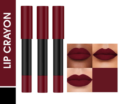 Luipui PREMIUM MATTE NON-DRYING & SMUDGE PROOF MATTE LIPSTICK PACK OF 3(PARTY TIME - 27, 12 g)