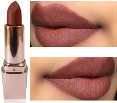 Luipui best light brown matte finish lipstick pack of 1(brown, 6 g)