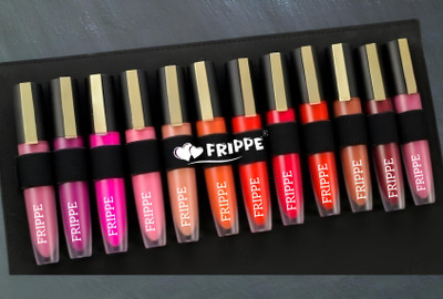 FRIPPE Queen of Mattes Liquid Lipsticks Box Set of 12(Multicolor h, 20 ml)