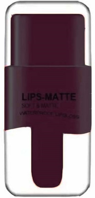 WOONGMI New Kissproof pigmented matte liquid Lightweight Lipstick(Maroon, 3.5 ml)