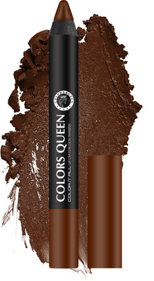 COLORS QUEEN Color It All Highly Pigmented Long Lasting Non Transfer Matte Crayon Lipstick(Chocolate, 3.5 g)