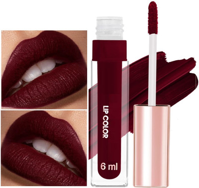 MYEONG Lipstick Non Drying & Smudge Proof Maroon(Rosewood, 6 ml)
