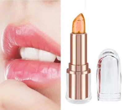 SEUNG SMOOTH GLOSSY COLOR CHANGING GEL LIPSTICK PINK COLOR SMUDGE PROOF(ORANGE, 3.6 g)
