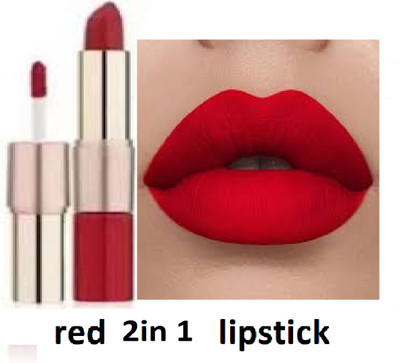 Luipui fascinating matte look red lipstick crayon form pack of 1(red, 6 g)