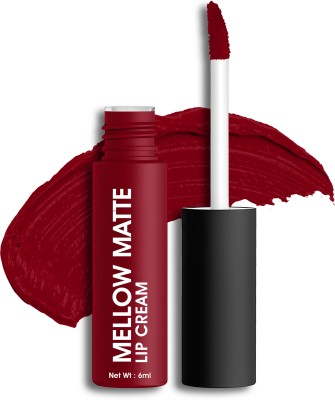 COLORS QUEEN Mellow Matte Lip Cream Long Lasting Liquid Matte Lipstick(01- Red Velvet, 6 ml)