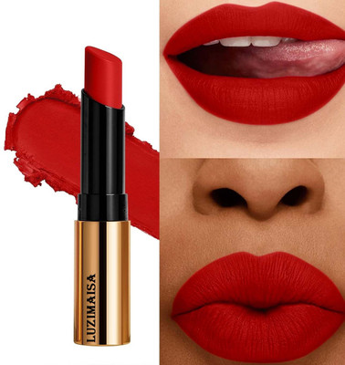 luzimaisa Highly Pigmented Smooth & Soft Application Ultra Matte Long Lasting Lipstick(Cilly Red, 3.5 g)