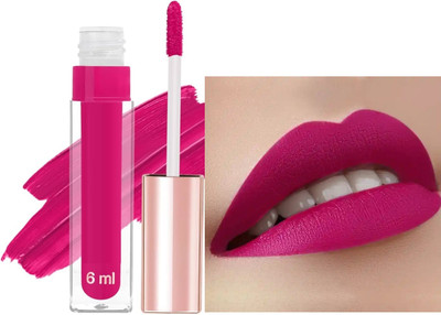 Emijun Non Transfer Smudge Proof Longlasting Liquid Matte Lipstick Magenta-06(Magenta, 6 ml)