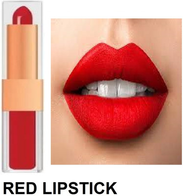 Luipui crayon + liquid red 2 in 1 matte look lipstick(red, 6 g)