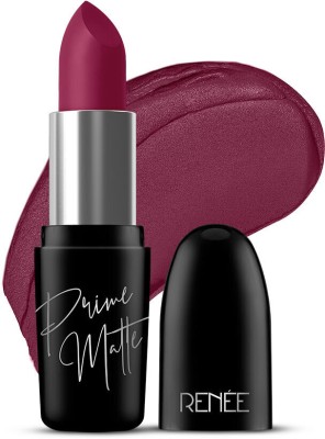 Renee Prime Matte Lipstick - Lightweight, Long-Lasting, Non-Drying, with Vitamin E(Mulberry Wine, 4.5 g)