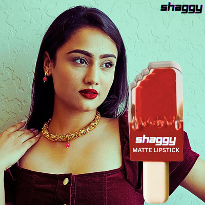 SHAGGY red matte liquid lipstick waterproof and trending( pack of 1)194(Red, 12 ml)