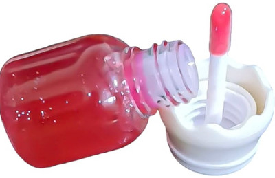 Luipui waterproof long lasting red color change to pink lip gloss pack of 1(7 ml, PINK)