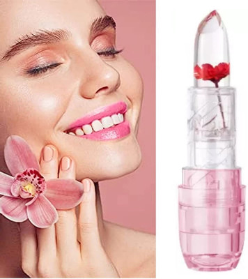 GABBU Red Flower Jelly Color Changing Lipstick(pink, 3.6 g)