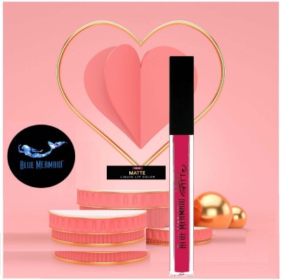 BLUEMERMAID New Kissproof Matte Liquid Lipsticks Waterproof Long Lasting Pigmented Lip(PINK, 6 ml)