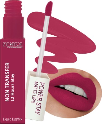 FORFOR Power Stay Long Last Waterproof Matte Lipstick(Pink Blush, 4 ml)