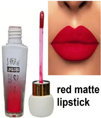 Luipui RED LIQUID MATTE LIPSTICK PACK OF 1 BEST FOR WOMEN(RED, 6 g)