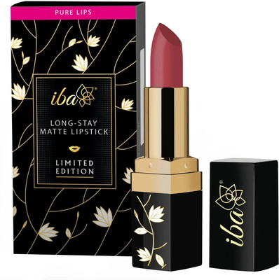 Iba Long Stay Matte Lipstick Limited Edition(L03 Pink Pout, 4 g)